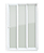 Porta Correr 3 Folhas de Pvc Cremona e Vidro Temperado - 210x240 - Imagem 1