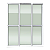 Porta De Correr 3 Folhas Moveis Elite Premium Branca - 210x240 - Imagem 1