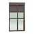 Porta Balcao com Persiana Integrada em Alumínio Marron Corten Maxx - 220X120 - Imagem 1