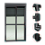 Porta Balcao com Persiana Integrada em Alumínio Preto Maxx - 220X120 - Imagem 3