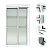 Porta Balcao com Persiana Integrada em Alumínio Branco Maxx - 220X150 - Imagem 3
