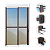 Porta Balcao com Persiana Integrada em Alumínio Mix Marrom Maxx - 220X200 - Imagem 3