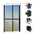 Porta Balcao com Persiana Integrada em Alumínio Mix Preto Maxx - 220X200 - Imagem 3