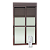 Porta Automatica Maxx com Persiana Integrada Marrom Corten - 220X150 - Imagem 1