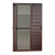 Porta Veneziana Maxx em Alumínio Marrom Corten 3 folhas - 210x200 - Imagem 1
