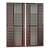 Porta Veneziana Maxx em Alumínio Marrom Corten 6 folhas - 210x240 - Imagem 1