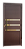 Porta Lambril Com Friso e Puxador Gold Marrom Esquerda - 210x90 - Imagem 1