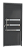 Porta Lambril Com Friso e Puxador Cinza Esquerda - 210x90 - Imagem 1