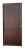 Porta Lambril Com Puxador Marrom Direita - 210x100 - Imagem 1