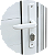 Porta Lambril com fechadura Marrom Direita - 210x70 - Imagem 3