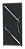 Porta Lambril Duna Com Puxador Preta Direita - 210x90 - Imagem 1