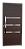 Porta Lambril Friso Evolution Com Puxador Marrom Esquerda - 210x100 - Imagem 1