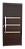 Porta Lambril Friso Evolution Com Puxador Gold Marrom Esquerda- 210x90 - Imagem 1