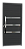Porta Lambril Friso Evolution Com Puxador Preta Esquerda - 210x90 - Imagem 1