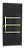 Porta Lambril Friso Evolution Com Puxador Gold Preta Esquerda - 210x90 - Imagem 1