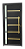 Porta Lambril Miraggio Com Puxador Gold Preta Direita - 210x90 - Imagem 1
