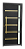Porta Lambril Miraggio Com Puxador Gold Preto Esquerda - 210x100 - Imagem 1