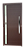 Porta Lambril Savana com Puxador Marrom Direita - 210x90 - Imagem 1
