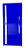 Porta Lambril Savana com Puxador Azul Direita - 210x100 - Imagem 1