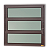 Vitro Basculante Maxx Vidro Mini Boreal Marrom Corten - 60x80 - Imagem 1
