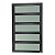 Vitro Basculante Maxx Vidro Mini Boreal Preto - 100x100 - Imagem 1