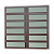 Vitro Basculante Maxx 2 Seções Marrom Corten - 120x120 - Imagem 1