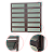 Vitro Basculante Maxx 2 Seções Marrom Corten - 120x120 - Imagem 2