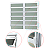Vitro Basculante Alumínio Premium Branco - 120x150 - Imagem 2