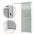 Porta De Correr Suspensa Vidro Direita Branco - 210X70 - Imagem 2