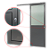 Porta De Correr Suspensa Cinza com Vidro Direita - 210x70 - Imagem 2