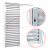 Porta De Correr Suspensa Veneziana Branco Esquerda - 210X80 - Imagem 2