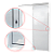 Porta De Correr Suspensa Lambril Branco Direita - 210X80 - Imagem 2