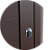 Porta de Correr Suspensa Lambril Marrom Corten Esquerda - 210X80 - Imagem 4