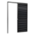 Porta de Correr Suspensa Alumínio Maxx Preto Esquerda - 210X80 - Imagem 1