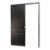 Porta de Correr Suspensa Lambril Preto Direita - 210X80 - Imagem 1