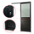 Porta De Correr Suspensa Preta com Vidro Direita - 210x80 - Imagem 2