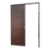 Porta De Correr Suspensa Lambril Marrom Corten Direita - 210X90 - Imagem 1