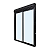 Porta com Veneziana Integrada Automática Ultra Preto - 220X160 - Imagem 2