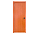 Kit Porta de Madeira Interno com Batente Mogno Direita - 210x90 - Imagem 1
