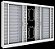 Janela Veneziana em Aço Galvanizado Branco com Grade ELO - 100x120 - Imagem 3