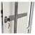 Porta Lambril de Correr 4 Folhas em Alumínio Branco - 210x200 - Imagem 6