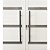 Porta Lambril de Correr 4 Folhas em Alumínio Branco - 210x200 - Imagem 4