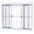 Janela de Aço Galvanizado 04 Folhas Com Grade - 100x150 - Imagem 1