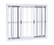 Janela de Aço Galvanizado 04 Folhas Com Grade - 100x150 - Imagem 2