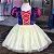 Vestido Infantil Princesa Branca de Neve Curto - Imagem 1