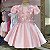 Vestido Infantil Jardim Encantado Rosa Bebê - Imagem 1