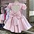 Vestido Infantil Jardim Encantado Rosa Bebê - Imagem 3