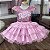 Vestido Infantil Barbie Rosa - Imagem 1