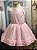 Vestido Infantil Rosa Bebê com Glitter e Pérolas - Imagem 3