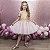 Vestido Infantil Barbie Filme Presidente Dourado e Rosa Brilho - Imagem 6